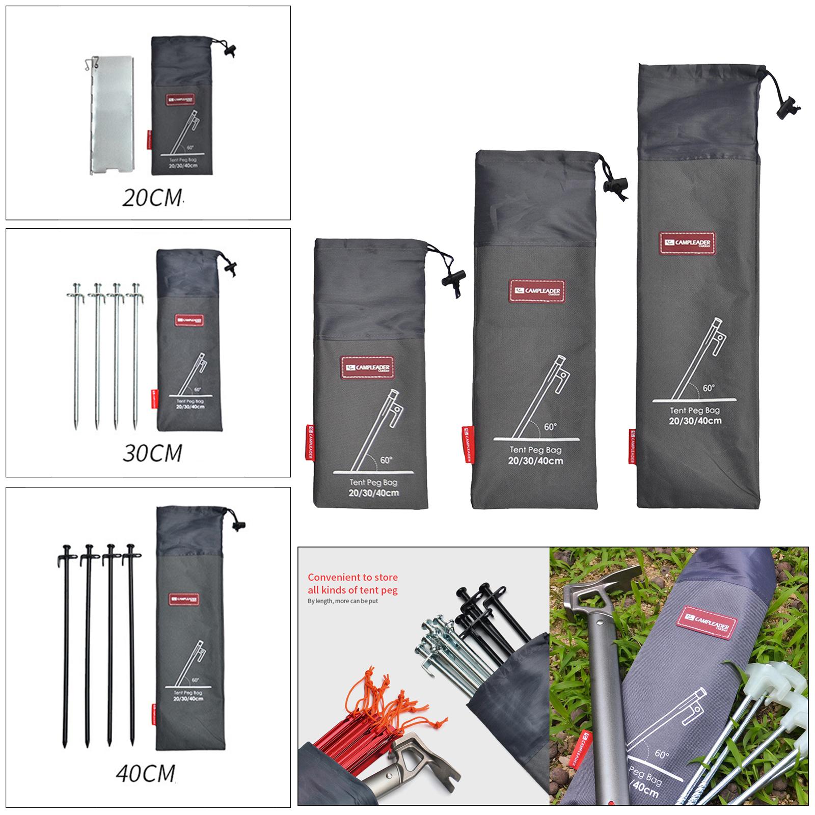 Cheap Goat Tents Camping Tent Stakes Holder Tent Peg Nails Container Storage Bag  Pouch Nylon Sack Camp Accesorries   